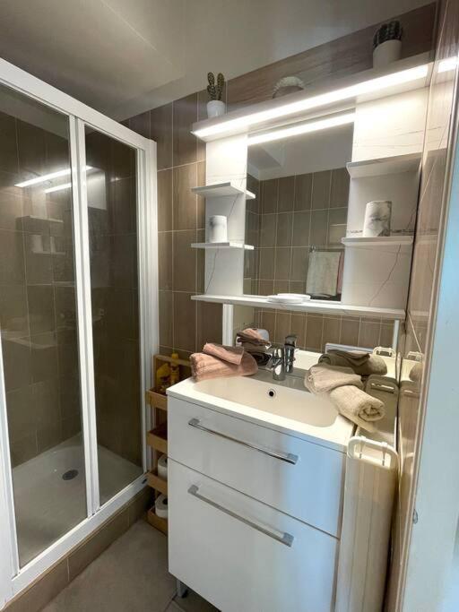 Studio Port Marina - Parking Prive, Climatise Au Ducal Villeneuve-Loubet Exteriör bild
