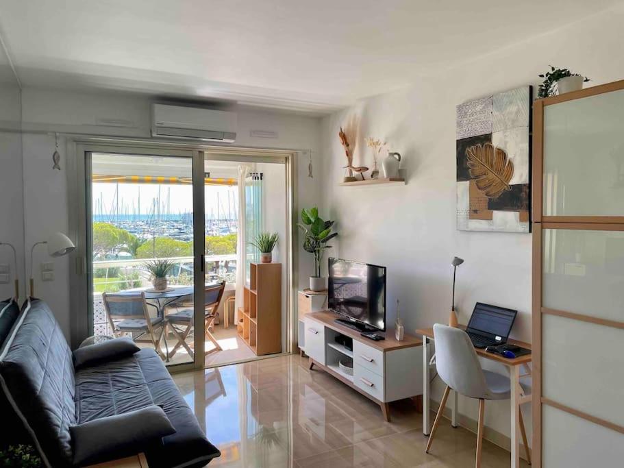 Studio Port Marina - Parking Prive, Climatise Au Ducal Villeneuve-Loubet Exteriör bild