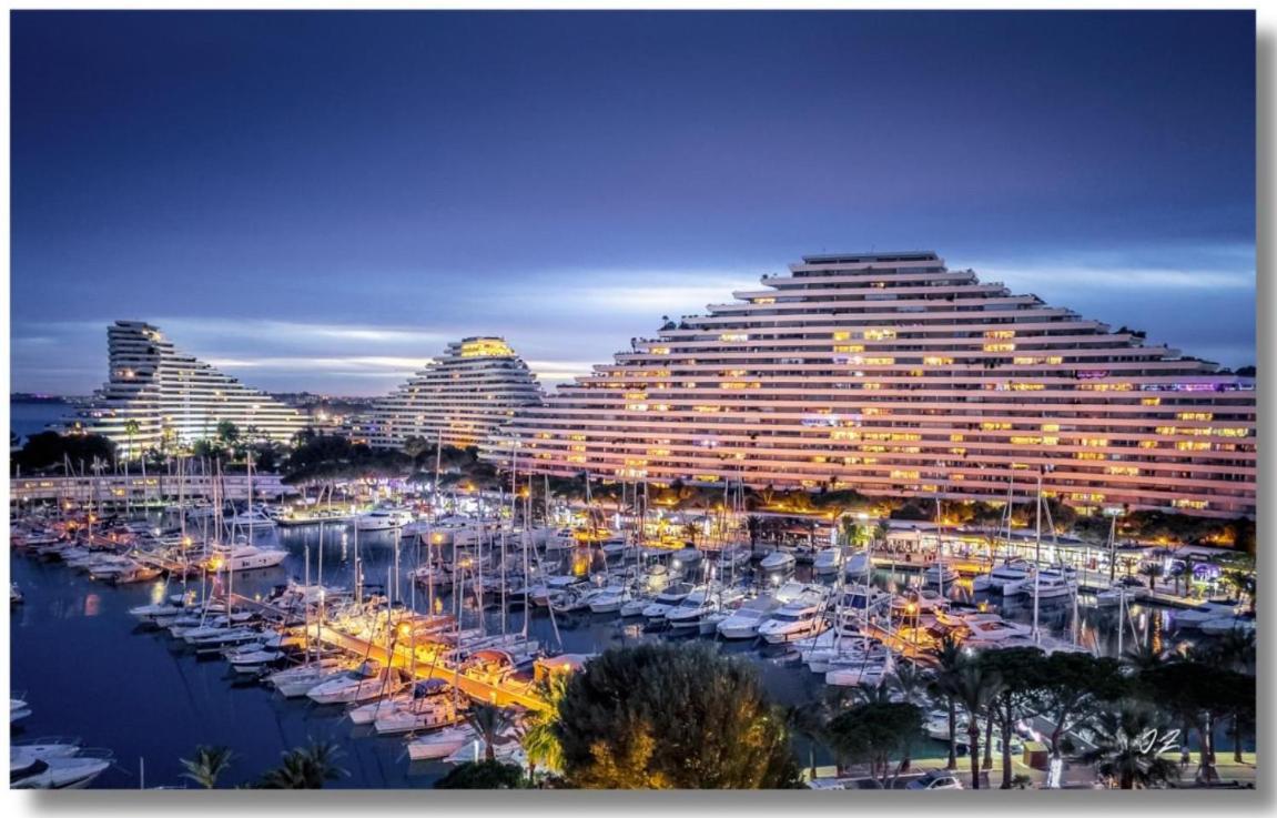 Studio Port Marina - Parking Prive, Climatise Au Ducal Villeneuve-Loubet Exteriör bild