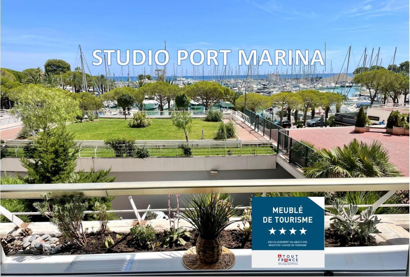 Studio Port Marina - Parking Prive, Climatise Au Ducal Villeneuve-Loubet Exteriör bild